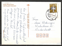 DDR, MiNr. 3129 W, Portoger. Karte Von Worbis Nach Duderstadt; F-376 - Cartas