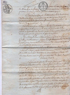 VP21.180 - NERE - Acte De 1821 - Vente De Terre Sise à NERE Par Mr ROZIER à Mr & Mme GEOFFROY - Manuscrits