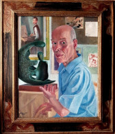 "Self-Portrait" 1996 A.Frapiccini (Buenos Aires 1926-Macerata 2011) Huile - Huiles