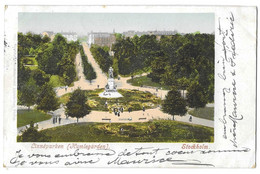 LITHO - STOCKHOLM -  LINNEPARKEN -   ECRITE ET TIMBREE - Suède