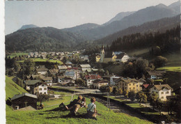 C863) Sommerfrische FIEBERBRUNN - Tirol - Kinder Im Vordergrund Blick Auf Häuser U. Kirche Vom Hang - Fieberbrunn
