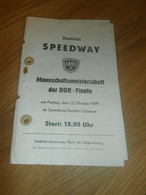 Speedway Güstrow 12.10.1979 , Finale - DDR Meisterschaft , Programmheft / Programm / Rennprogramm , Program !!! - Motos