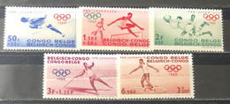 Belgian Congo, 1960, M: 360/64 (MNH) - Nuovi