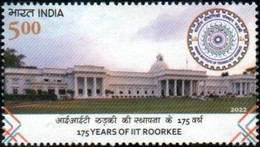 INDIA New ** 2022 175th Anniversary Of The Indian Institute Of Technology IIT Roorkee, Engineering MNH  (**) Inde Indien - Unused Stamps