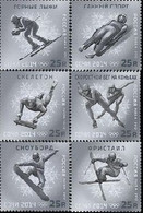 Russia 2012 Winter Olympics In Sochi 2014 Winter Sports Set Of 6 Stamps - Winter 2014: Sotschi