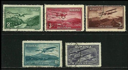 ● ROMANIA 1931  PAESAGGI ️ P.A.  N. 14 / 18 Usati ️serie Completa  Cat. 14,00 € ️ Lotto N. 1501 ️ - Oblitérés