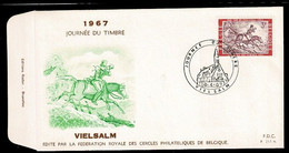 BELG.1967 1413 FDC (Vielsalm) :  Dag Vd Postzegel / Journée Du Timbre - 1961-70