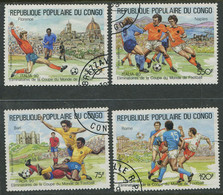 Republique Populaire Du Congo:Used Stamps Serie Italia Football Competition 1990 - Oblitérés