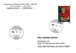 PORTUGAL - 3rd Group Stage Game - South Korea / Portugal - 02/12/2022- Letter Real Circulated - 2022 – Qatar