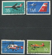 East Germany:DDR:Used Stamps Serie Airplanes, Helicopter, 1972 - Usados