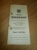 Speedway Güstrow 04.06.1979 , DDR - Polen - CSSR , Programmheft / Programm / Rennprogramm , Program !!! - Motos
