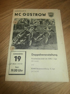 Speedway Güstrow 19.05.1979 , DDR Meisterschaft , Programmheft / Programm / Rennprogramm , Program !!! - Motos