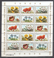 Romania 1983 - Flora, Mi-Nr. 3982/86 In Sheet, MNH** - Nuovi