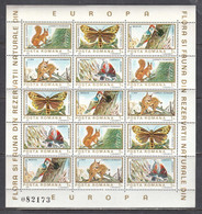 Romania 1983 - Fauna, Mi-Nr. 3987/91 In Sheet, MNH* - Nuovi