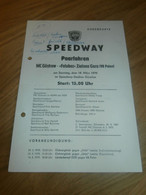 Speedway Güstrow 18.03.1979 , Falubaz Zielona Gora , Programmheft / Programm / Rennprogramm , Program !!! - Motos