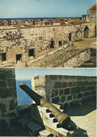 Agde Fort De Brescou Les Remparts-  Lot De 2 Cp Format 10-15 - Agde