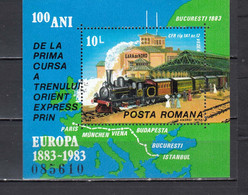 Romania 1983 - 100 Years Orienexpress, Mi-Nr. Block 198, MNH** - Nuovi