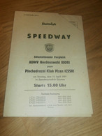 Speedway Güstrow 17.04.1977 , Plzen , Programmheft / Programm / Rennprogramm , Program !!! - Motos