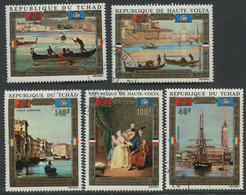 Upper Volta And Chad:Used Stamps Serie Venice In Unesco - Haute-Volta (1958-1984)