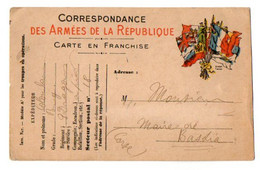 TB 3694 - Carte En Franchise Militaire - Soldat COLOMBA ? 9è Escadron De Dragons SP 18 Pour Le Maire De BASTIA ( Corse ) - Lettres & Documents
