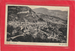 Delcampe - 33. SAINT-CLAUDE . VUE GENERALE . CARTE AFFR AU VERSO AVEC TIMBRE TYPE " PETAIN " 50 C .  2 SCANES - Saint Claude