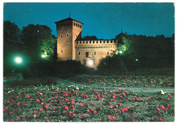 BR1830 Torino Di Notte Castello Medioevale E Parco Del Valentino Viaggiata 1970 Verso Perugia - Castello Del Valentino