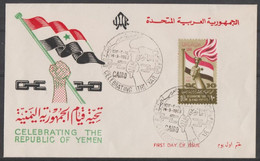 1963 Egitto "Celebrating The Republic Of Yemen" Enveloppe FDC 14-3-63 - Buste