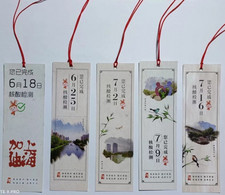 China Bookmark，Can Use As COVID-19 Shanghai Nucleic Acid Detection Card，5 Bookmarks - Marque-Pages