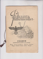 CROATIA WW I 1941 Concert Program Berliner Philharmonie Concert In Zagreb BERLINER PHILHARMONIKER - Programmi