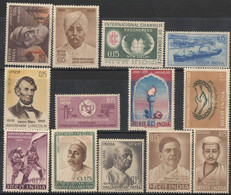 India 1965 Complete Year Pack / Set / Collection Total 13 Stamps (No Missing) MNH As Per Scan - Full Years