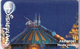 PASS-DISNEYLANDPARIS SPACE MOUNTAIN-V° N°S 059611-NEUF-Sans Marque Croix-TBE- - Pasaportes Disney