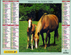Almanach PTT - Oberthur - Yvelines - 2000 - Formato Grande : 1991-00