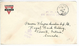 57277) Canada C.A.P.O. No.10 Goose Bay Military Censor Postmark Cancel 1942 R.C.A.F. Military Mail - Postal History