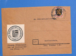 Allemagne Zone Française 1946 Lettre De Wangen (G11449) - Sonstige & Ohne Zuordnung