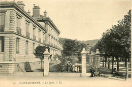 St étienne * Route Et Vue Sur Le Lycée * école - Saint Etienne