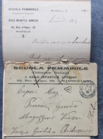 SCUOLA A FEMMINILE COLONIALE ITALIA E ASILO INFANTILE ANNESSO MARSEILLE/59é DIVisio VENEZIA Lettera Taxed POSTA - Postage Due