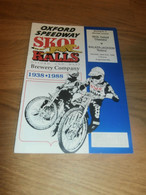 Speedway Oxford , 21.04.1988 , Programmheft / Programm / Rennprogramm , Program !!! - Motos