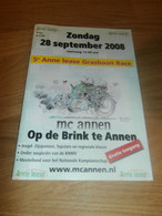 Grasbahn MC Annen , 28.09.2008 , Speedway , Programmheft / Programm / Rennprogramm , Program !!! - Motos