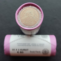 2022 Estonia , Estland Ukraine 2 Euro Coin Slava Ukraini No War !!! UNC UNZ 1 Roll 25 Coins - Rolls