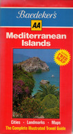 POST FREE UK-Mediterranean Islands-Baedeker's-240 Pages In Protective Cover + Large 1050mm X 740mm 2-sided Map - Europa