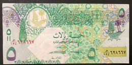 5 Riyals Qatar Central Bank Used Camel Hologram - Qatar