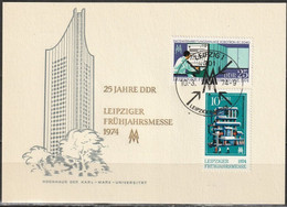 DDR 1974 MiNr.1931 - 1932  Leipziger Frühjahrsmesse 1974 ( D 6823 ) Günstige Versandkosten - Cartas