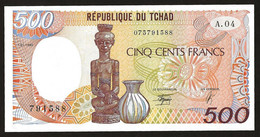 Billet De 500 Francs Du Tchad - Tsjaad