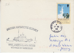 British Antarctic Territory (BAT) Card Ca Rothera 17 DE 1999 (AT206) - Storia Postale