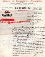 20- PROPRIANO-RARE LETTRE MANUSCRITE SIGNEE VVE L. DE PERETTI-GARAGE CITROEN-CYCLES PEUGEOT-VELO-SOLEX-MOBILOIL-1929 - Auto's