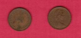 GREAT BRITAIN  1/2 NEW PENNY 1971 (KM # 914) #6868 - 1/2 Penny & 1/2 New Penny