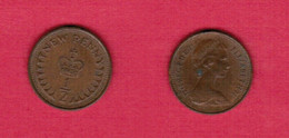 GREAT BRITAIN  1/2 NEW PENNY 1973 (KM # 914) #6872 - 1/2 Penny & 1/2 New Penny