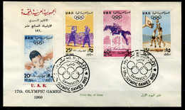 Z7-10 UAR FDC Sur Les Jeux Olympiques 1960   A Saisir !! - Inverno1960: Squaw Valley
