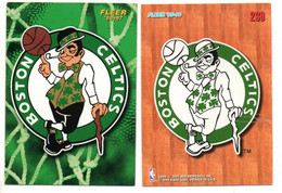 2 Cartes Pamini Club Basket Ball *  N;239 Et 152 Boston Celtics  * Fleer 1995/1996  & 1996/1997 USA - Baloncesto