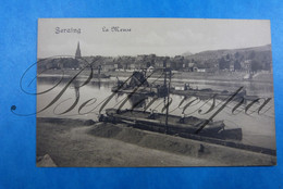 Seraing La Meuse   Kanaal Canal Peniche Binnenvaart. Baggerboot-platvorm En Binnenvaart Sleper - Seraing